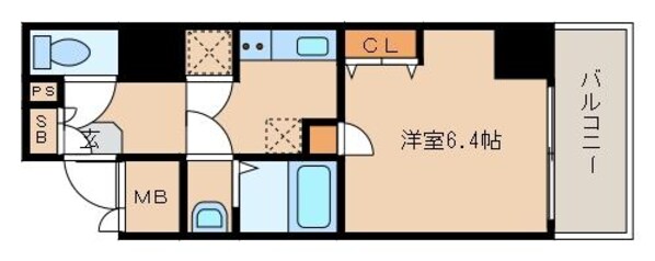 梅田駅 徒歩9分 7階の物件間取画像